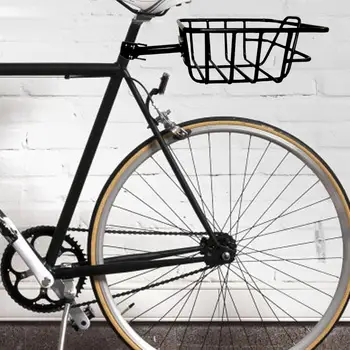 Задна кошница за велосипед, черна, за преносимо съхранение, Здрав Мотор кошница, Багажник за велосипеди за разходки, детски сгъваеми велосипеди