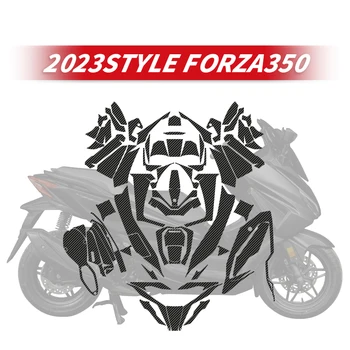 Използвайте За HONDA FORZA350 2023 година Мотоциклетни Етикети Cabon Fiber Комплекти за Велосипедни Аксесоари За Декорация И защита, Ремонтирующие Стикер