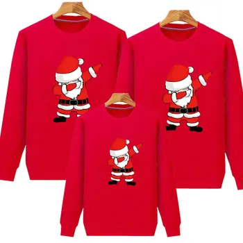 Коледни Семейни пуловери Весела Коледа Jersey За майка, баща, дъщеря, син, подходящо облекло, Дамски Мъжки hoody, детски жилетки за момчета и момичета