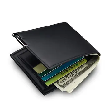 Преносима модерна чанта за карти, Ултра-Творчески ID, притежател на кредитна карта, щипки за пари, мъжки портфейл, мъжки портмонета, мини-портмонета за монети