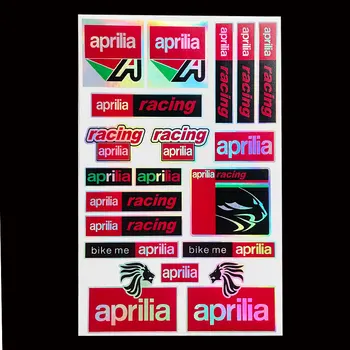 Светлоотразителни лазерни етикети преливащи за Aprilia Racing RSV RS Tuono SR50 Набор от аксесоари за мотоциклети Стикер на обтекател шлем