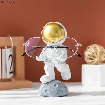 WDDSXXJSL Творчески характер Скоба за очила Бижута от смола Астронавт Рамка за витрина на оптичен магазин Украса за съхранение на очила
