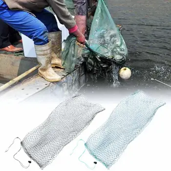 1 бр. Найлонова Сгъваема мрежата Капан за риба саксии мрежата Проста защита за риба с Дължина на вратата греди с плоско дъно 1 метър