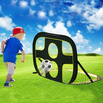 Сгъваеми футбол порта на 3 В 1, леки преносими спортни врата, Подвижна Детска футболна мрежа-цел, найлон за вътрешна и външна употреба