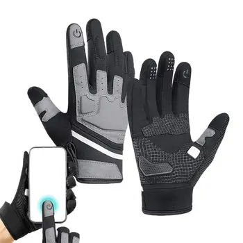 Ръкавици за шоссейного на велосипед, велосипедни ръкавици с светоотражающей подплата, ръкавици със сензорен екран, заглушителен мини ръкавици Мтб за спорт във фитнес залата
