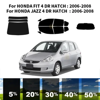 Предварително Обработена нанокерамика car UV Window Tint Kit Автомобили Прозорец Филм За HONDA FIT 4 DR HATCH 2006-2008