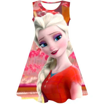 Frozen 1 & 2 принцеса Рокля за коронацията на Ан на Елза, детско празнично парти за рожден ден, костюм Снежна кралица за cosplay, бална рокля за момичета, дрехи