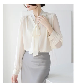 Класическа дамска риза с копчета в модерен стил, лесен, но ефектен дамски блузи за всеки повод