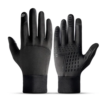 Ръкавици със сензорен екран, ветроупорен и топли, удобни за използване с електрониката, идеални за каране на ски и велосипед, материал полиестер