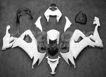 4 Подарък Нови Комплекти Обтекателей ABS, Подходящи За Kawasaki ZX-10R ZX10R 2008 2009 2010 08 09 10 бодикит Бял
