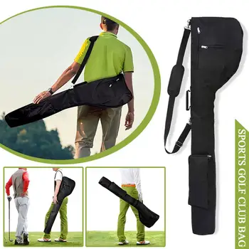 Спортна чанта за стика за голф, Лека водоустойчива чанта през рамо Стика за голф Преносима Тренировочная Унисекс Чанта за съхранение на открито T1X7