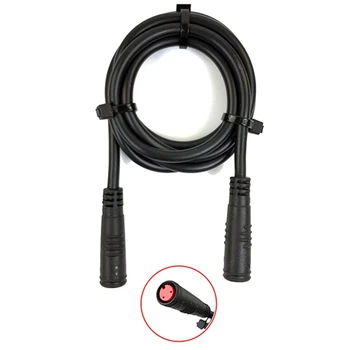 Удължител Електрически велосипед, Жак за свързване на 2-контакт водоустойчив кабел от контакта в контакта Размер на продукта: Подробности за ремонт дължина 80 см