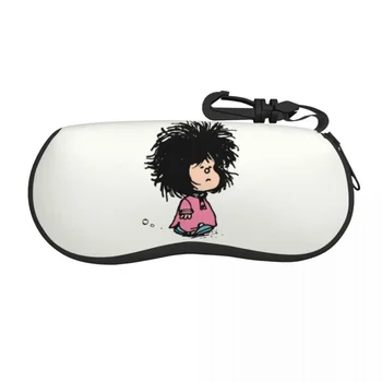 Хумор, Манга, слънчеви очила Mafalda, мек калъф, Неопреновая светкавица, калъф за очила от картун Quino Argentina, Изработени по Поръчка Защитна кутия