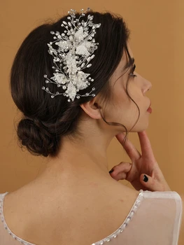 Сватбени Аксесоари, сватбени декорации за коса с Ръчно изработени, ленти за глава с перли и кристали