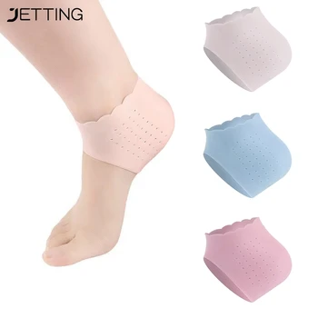 1 чифт силиконови Чорапи за грижа за краката, Хидратиращ гел, Тънки Чорапи, на петите С дупки, Протектори за грижа за кожата на краката, Средство за грижа за краката