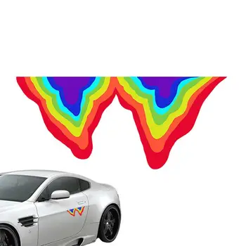 Автомобилни Светлоотразителни Автомобилни Стикери В Течна Форма С Розови Странично Ефект Течност Драскотини На Гърба На Багажника Электромобиля