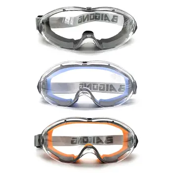 Защитни очила индустриален клас с фарове за мъгла прозрачни лещи, Лабораторни очила се Поставят върху очила Защитни очила за очите Очила устойчиви на въздействието