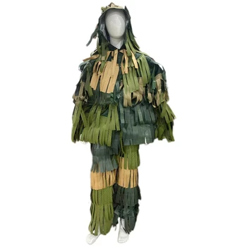 Текстилен благоприятен маскировочный костюм инфрачервен, антирадарный, за лов на открито