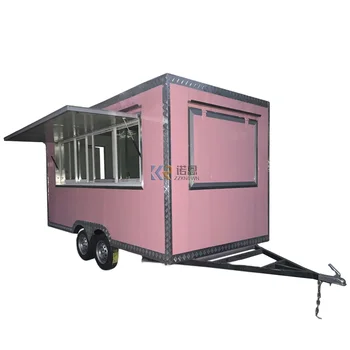 Продава се ремарке за хранене, здрав Мобилен кухня, Индивидуален камион за хранене с напълно оборудвана количка за пица