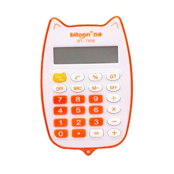Калкулатори базов стандарт Dropship, мини цифров настолен калкулатор с 12-фигурални led дисплей, захранва се от 1 AAA за Smart