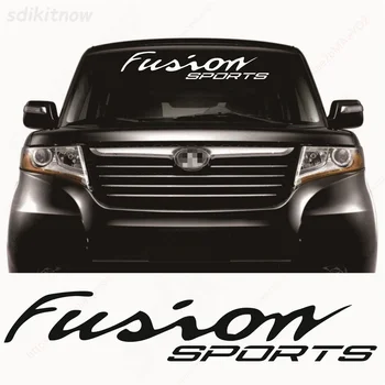 80x15 см Vinyl Спортна Стикер на предното стъкло на Нов автомобил, Светоотражающая Стикер, Аксесоари за полагане на Ford fusion 2022 2020 2021
