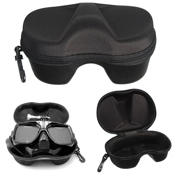 Кутия за съхранение на очила за гмуркане, комплект за гмуркане с шнорхел, многофункционален калъф за лице, калъф за тръба с цип за гмуркане