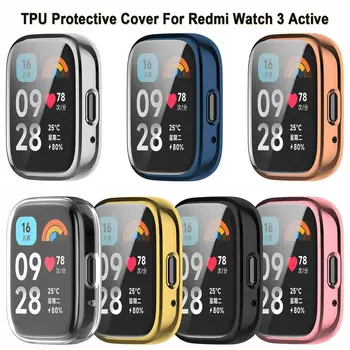 Мек калъф от TPU за смарт часа Redmi Watch 3 Active, на цял екран защитен калъф за Xiaomi Redmi Watch3 Active Protective Shell