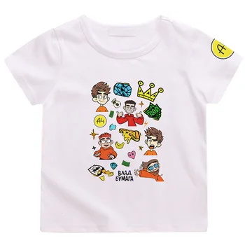 Търговски тениски Формат А4, Детски Летни дрехи, тениски с принтом Boy ' s Team Формат А4, Модни и Ежедневни тениска от 100% памук За момичета, Топ с къс ръкав