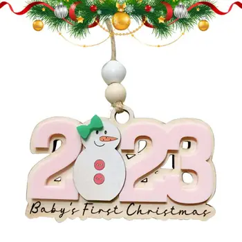 Коледен Дървен Медальон Коледно Дърво Висящи Украшения На Коледна Украса За Дома, Подарък За Нова Година 2023