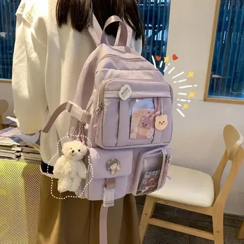 Раница старшеклассницы голям капацитет, училищна чанта японски ученички на по-младите класове, Стилни Корейски Момиче Mori