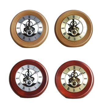 Настолни часовници с Обещаващо Механичен механизъм, базиран Масивна дървесина