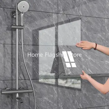 Самозалепващи се тапети с алюминиево-пластмасов панел за баня, водоустойчив и влага Стикер на стената на банята от изкуствен мрамор
