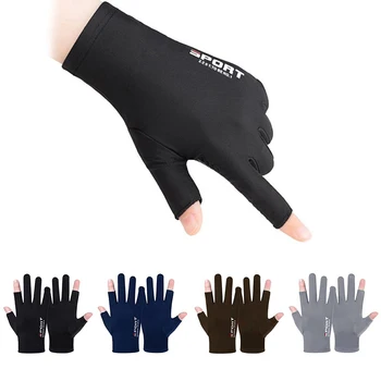 1 чифт Мъжки женски ръкавици за риболов със защита от ултравиолетови лъчи, Слънчеви, Мини, Пролетни Дишащи Колоездене, Спортни ръкавици за риболов