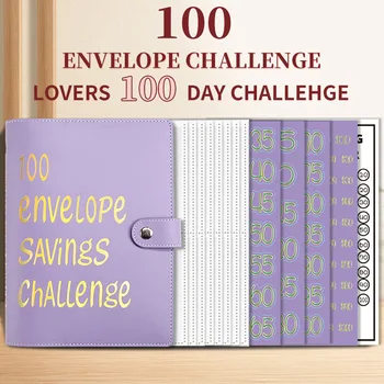 Нови двойки са предизвикателство за 100 дни, за да спестят пари, Спестете Парични пликове, тетрадка за планиране на бюджет - забавен и лесен начин да се спестят пари