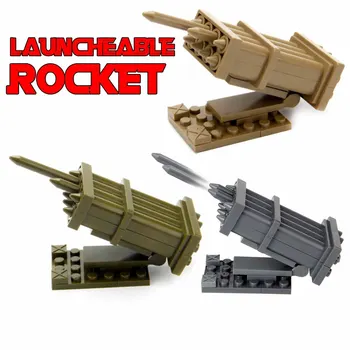Градивен елемент на MOC Gatlin Може да работи ракетните Оръжия, Аксесоари за стрелково оръжие, тежка картечница Toy Boy 1 комплект