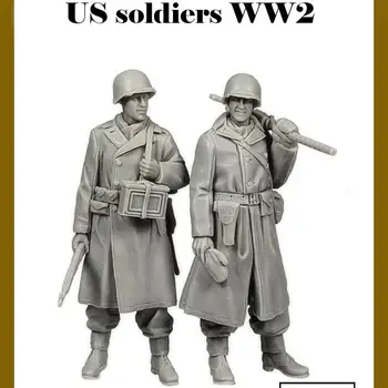Фигурка от смола 1/35, GK, американски войник, комплект в разглобено формата и неокрашенный
