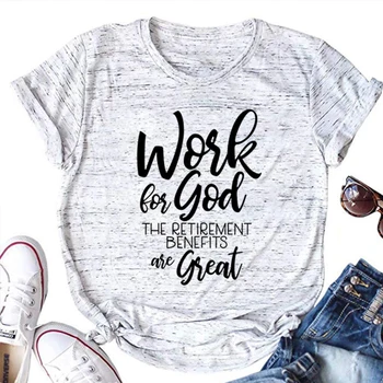 Тениска с Изображение на Бога, е Чудесен Женски Топ, Кавайная Облекло, тениски С Исус, Женски Християнски Тениски, Християнски Ризи, всеки ден