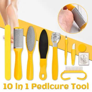 Инструменти за педикюр 10Styles Professional Famale Beauty Крачета За премахване на кожичките на петите, Скрепери за софия, Ексфолиращ Комплект за грижа за краката