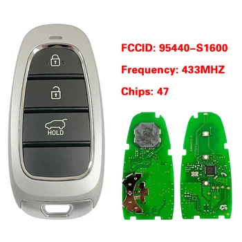 CN020276 Вторичен Пазар 3 Бутон Ключ За Hyundai Santa Fe 2022 Smart Remote 433 MHZ 47 Чип FCC ID 95440-S1600 Keyless GO