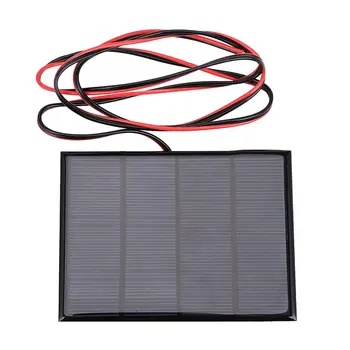 Зарядно устройство за мини-слънчеви панели с мощност 1,5 W 12v с модул на малки клетки с тел с дължина 1 м