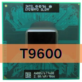 Процесор Intel Core 2 Duo T9600 за лаптоп SLG9F SLB47 6M Cache / 2,8 Ghz / 1066 / Двуядрен процесор за лаптоп PGA478 GM45 PM45