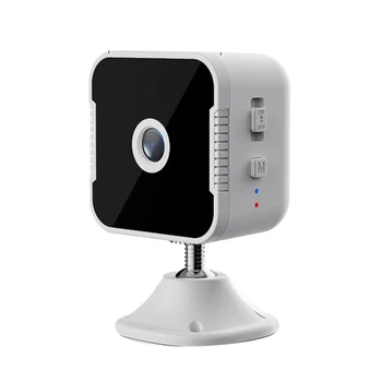 Следи бебето с автоматично проследяване на Мини-камера, Wifi 1080P Smart Home Surveillance Безжична IP камера с двупосочна аудио инфрачервен радиация Лесен за използване